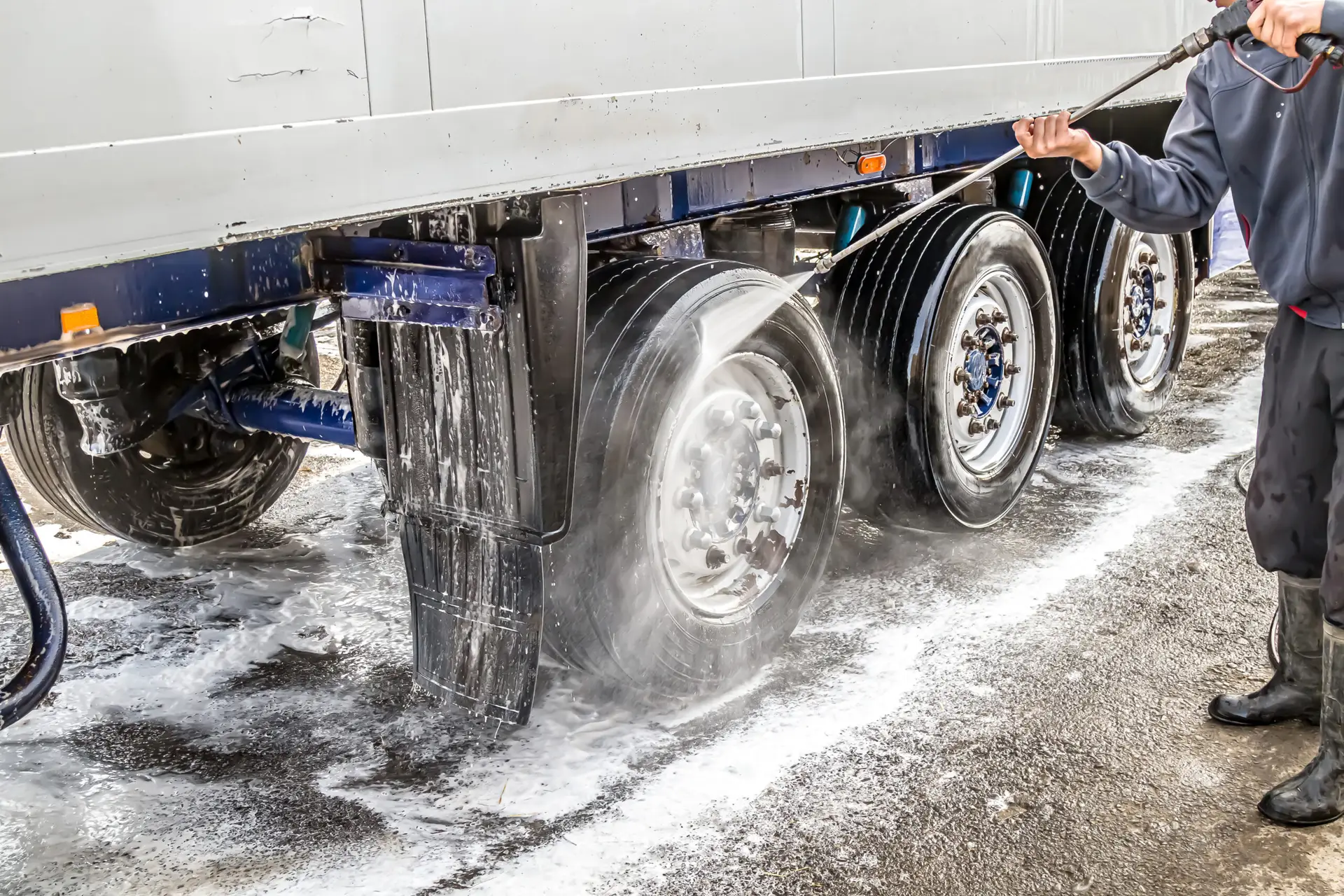 Washing Fleet Vehicle