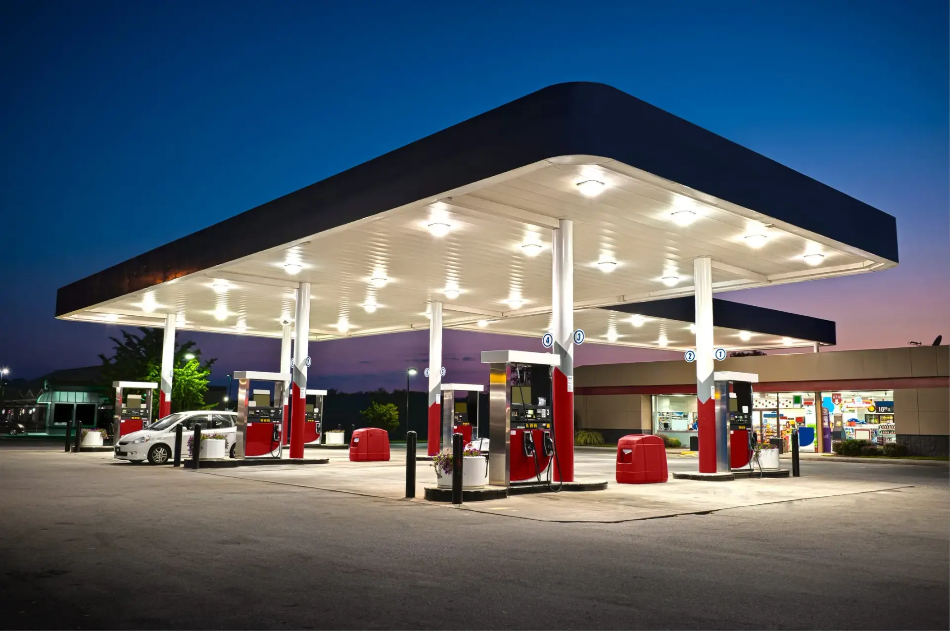 gas stations